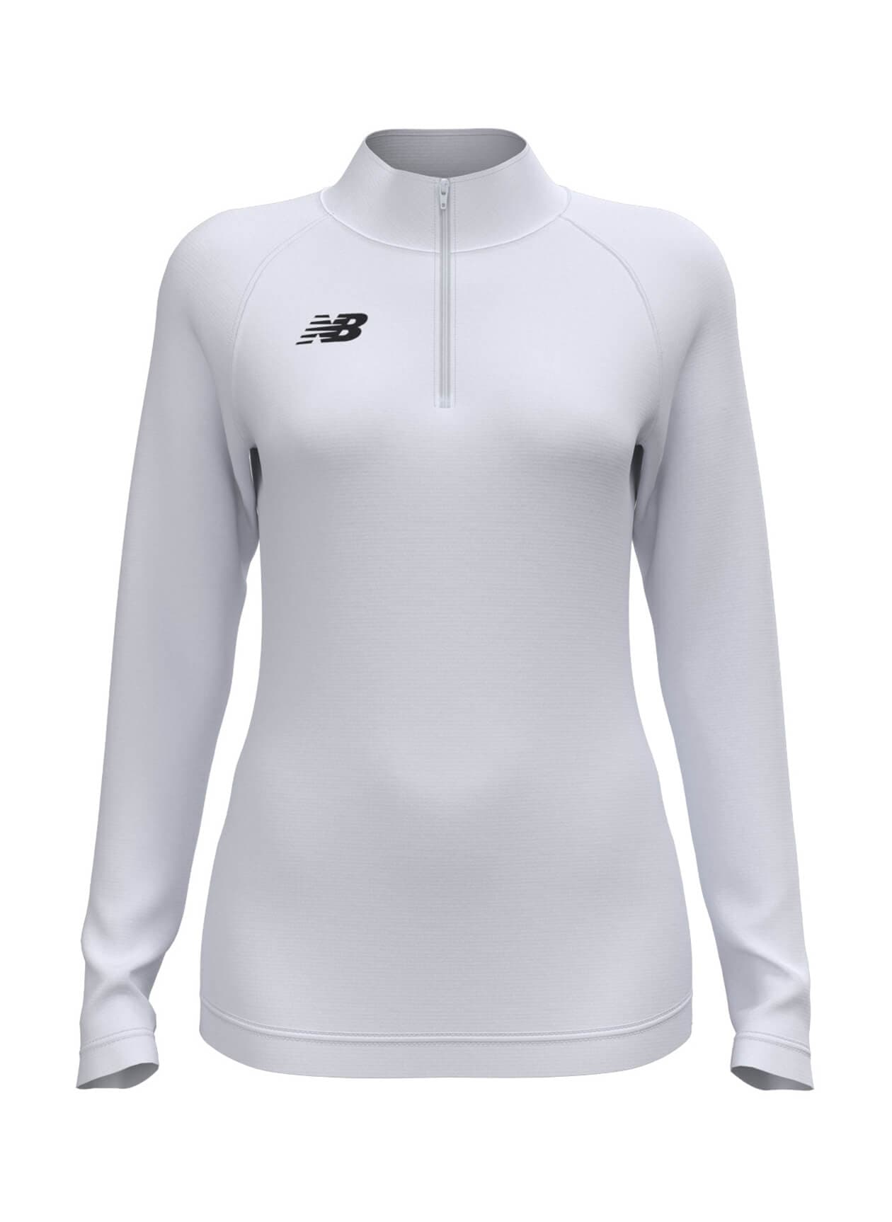 New Balance Women's Athletics Half Zip 2.0 - White LG