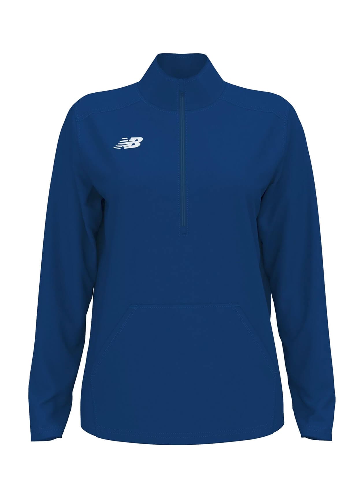 New Balance Women's Midfield Half Zip - Blue LG
