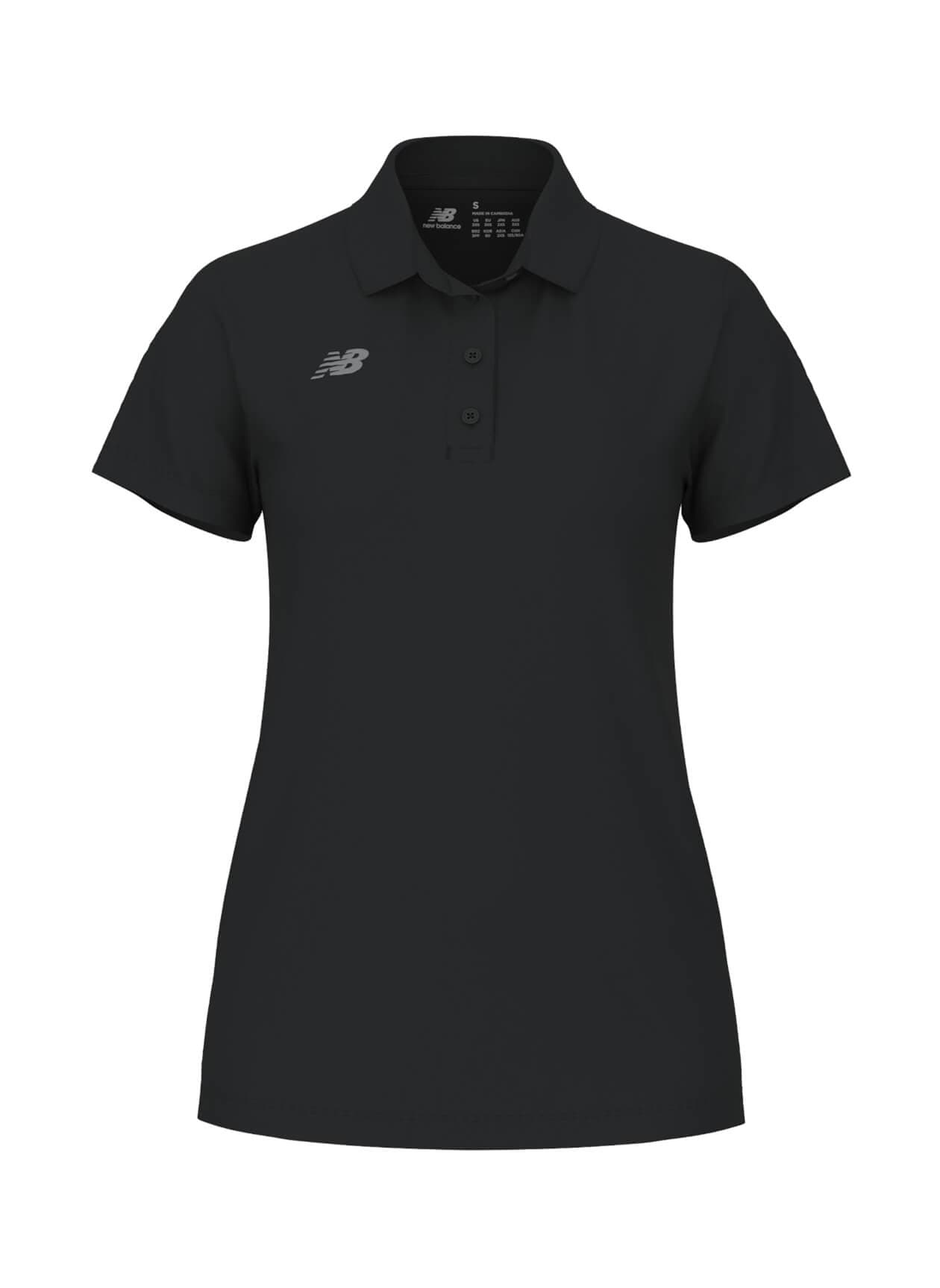 New Balance Women's Performance Polo - Black 3XL