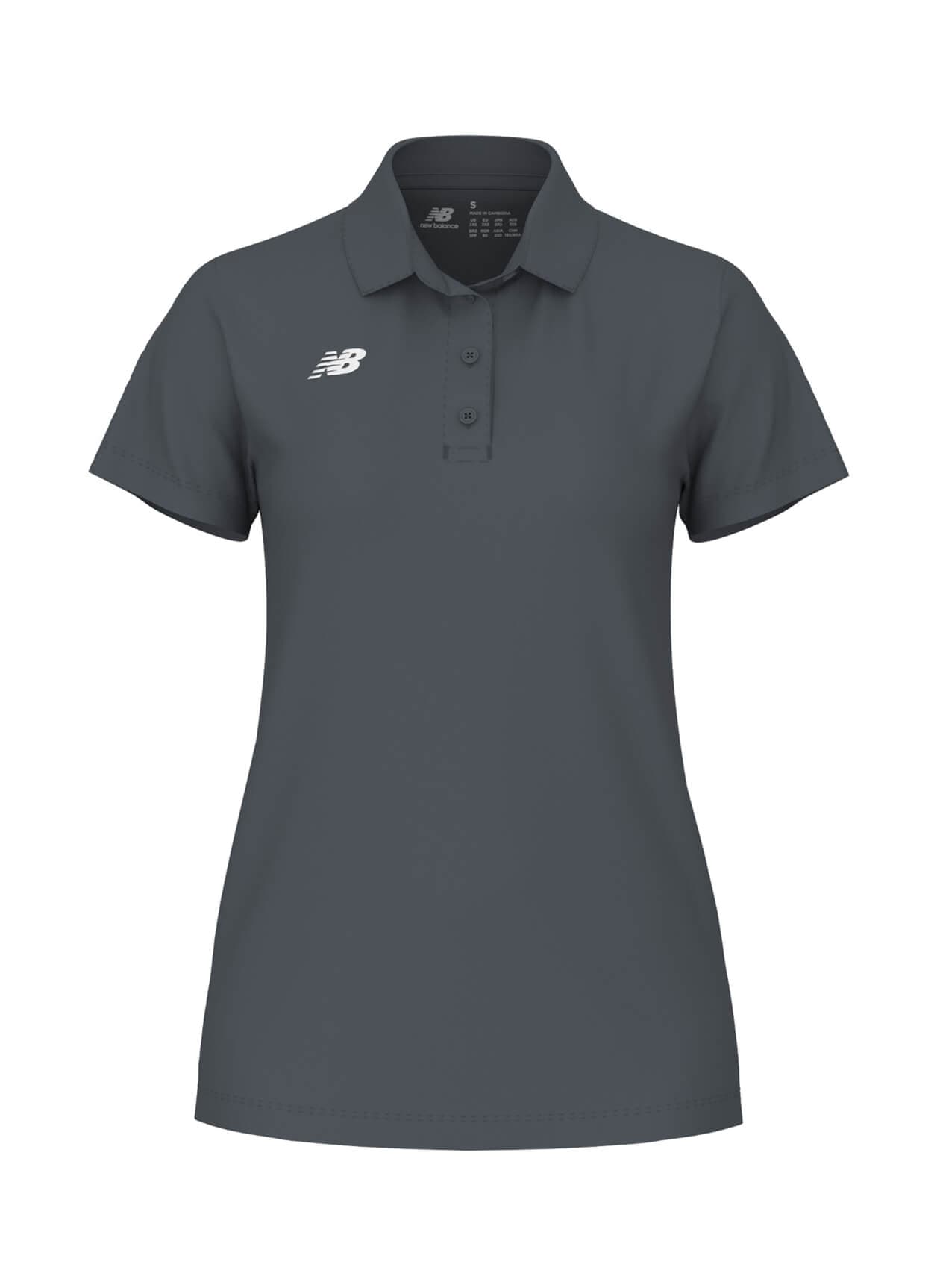 New Balance Women's Performance Polo - Dark Grey 3XL