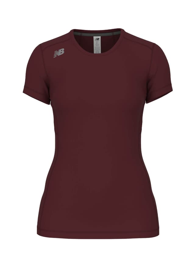 New Balance Women's Pace Short Sleeve Top - Red 3XL