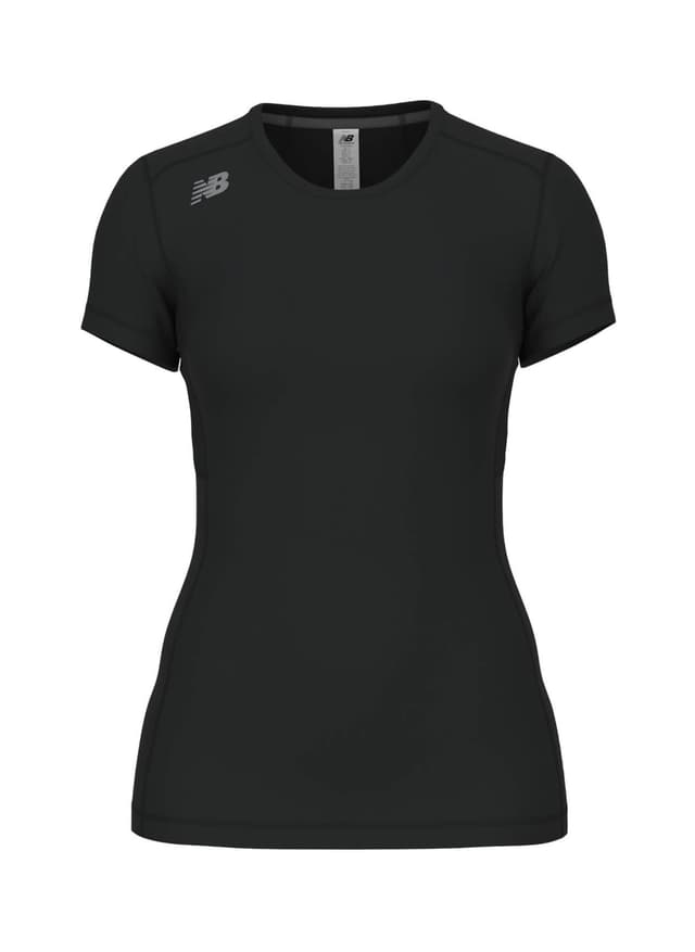 New Balance Women's Pace Short Sleeve Top - Black 3XL