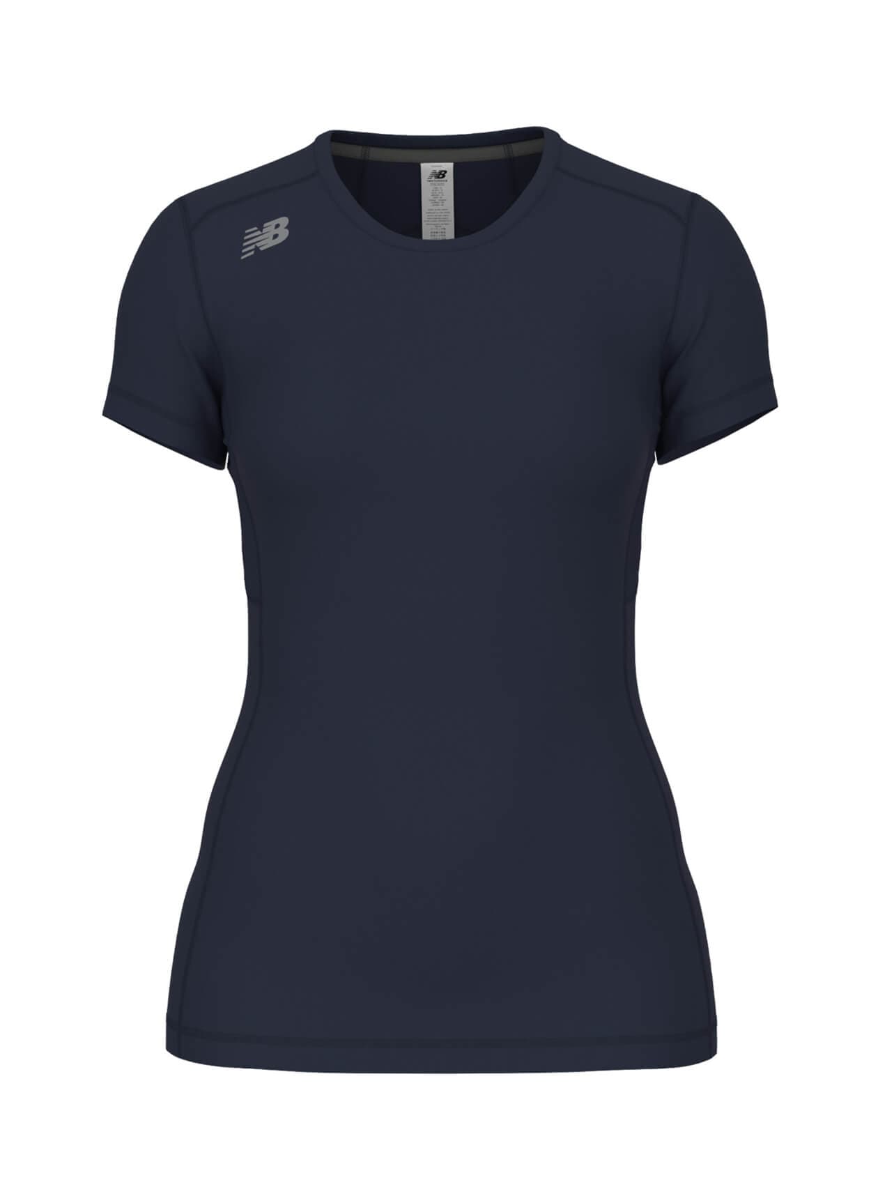 New Balance Women's Pace Short Sleeve Top - Navy 3XL