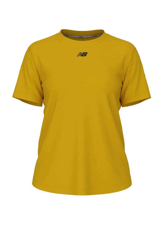 New Balance Women's Activate Tech T-Shirt - Athletic Gold (AGL) LG