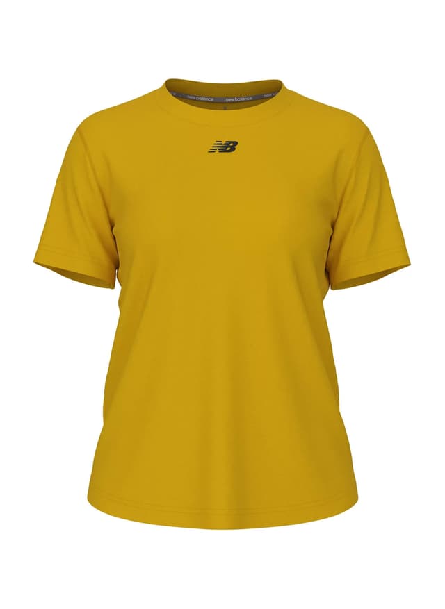 New Balance Women's Activate Tech T-Shirt - Gold (GO) LG