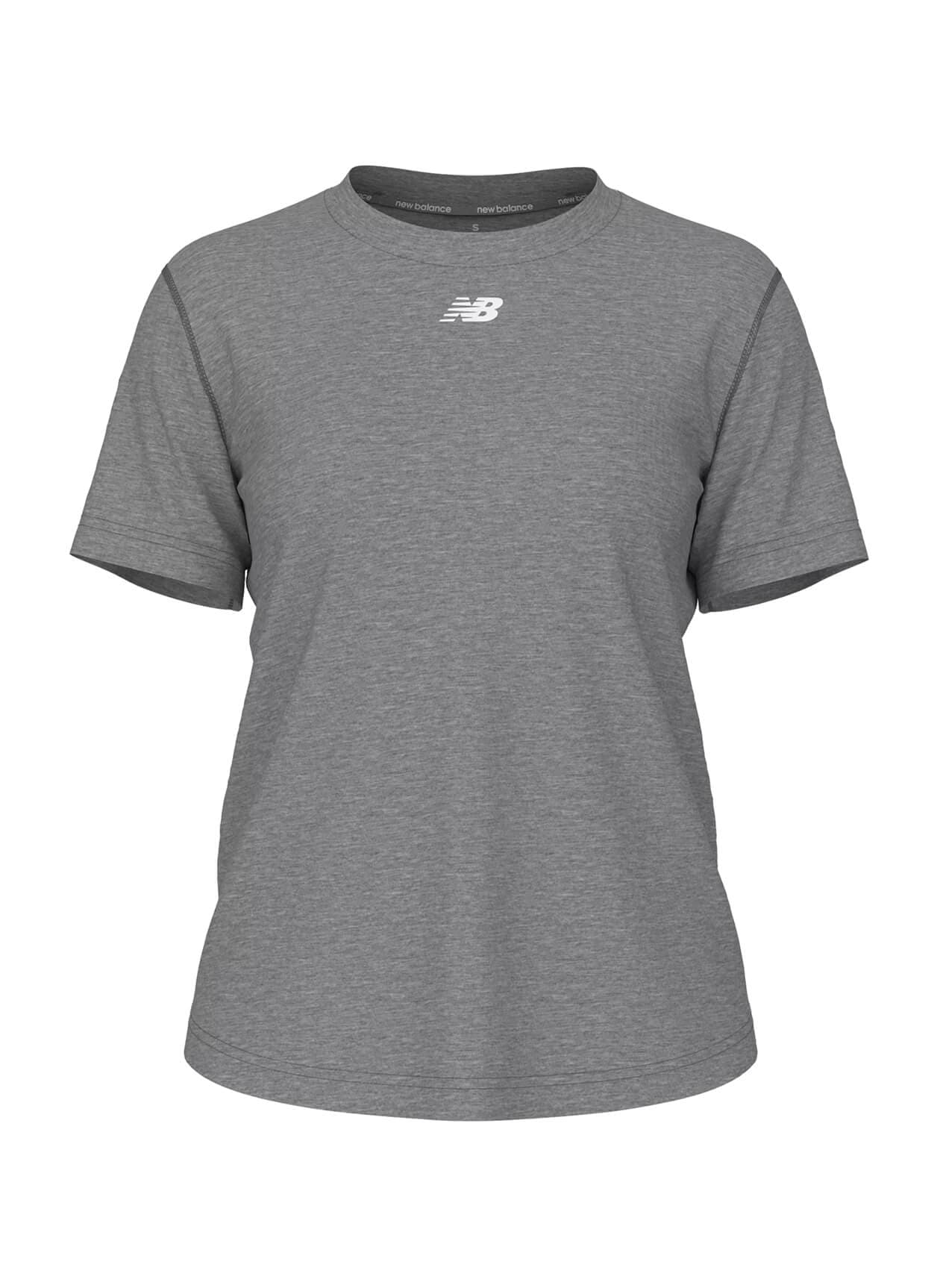 New Balance Women's Activate Tech T-Shirt - Dark Grey LG