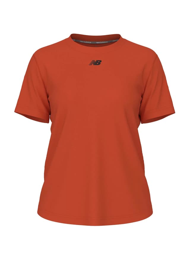 New Balance Women's Activate Tech T-Shirt - Orange LG
