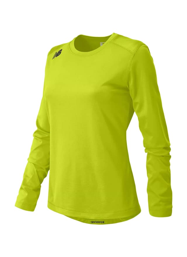 New Balance Women's Activate Long Sleeve Tech T-Shirt - Yellow LG