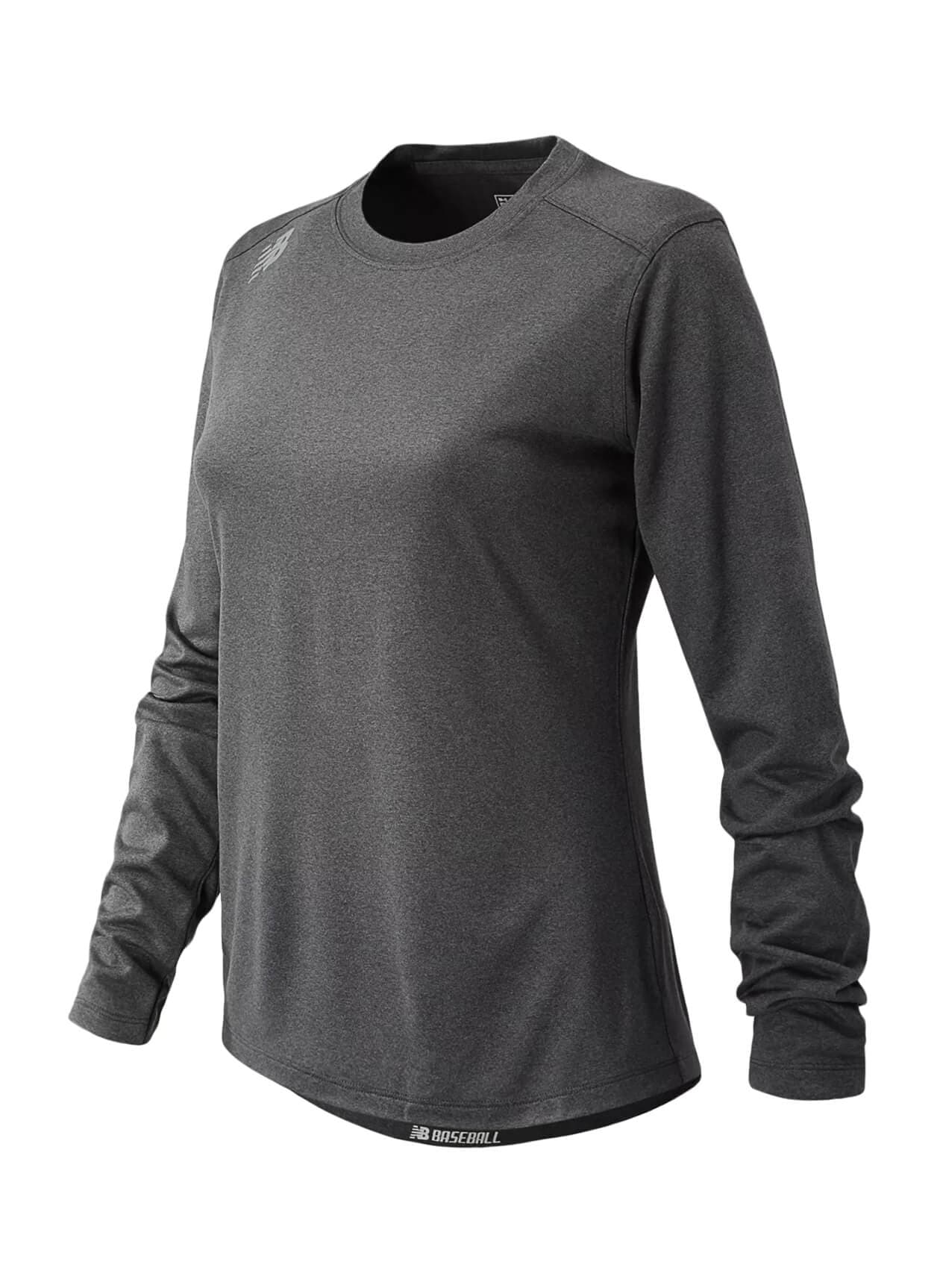 New Balance Women's Activate Long Sleeve Tech T-Shirt - Dark Grey LG