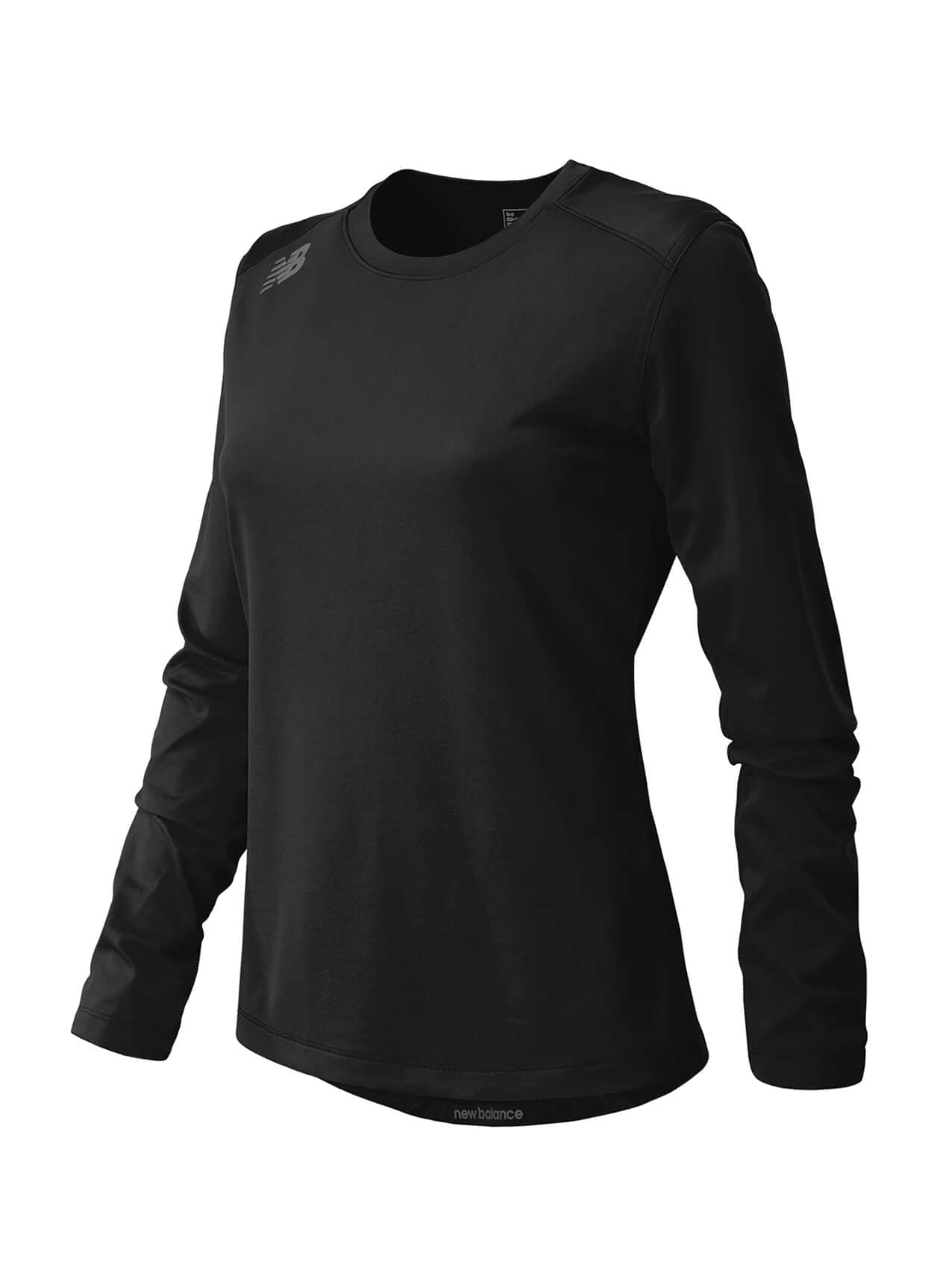 New Balance Women's Activate Long Sleeve Tech T-Shirt - Black LG