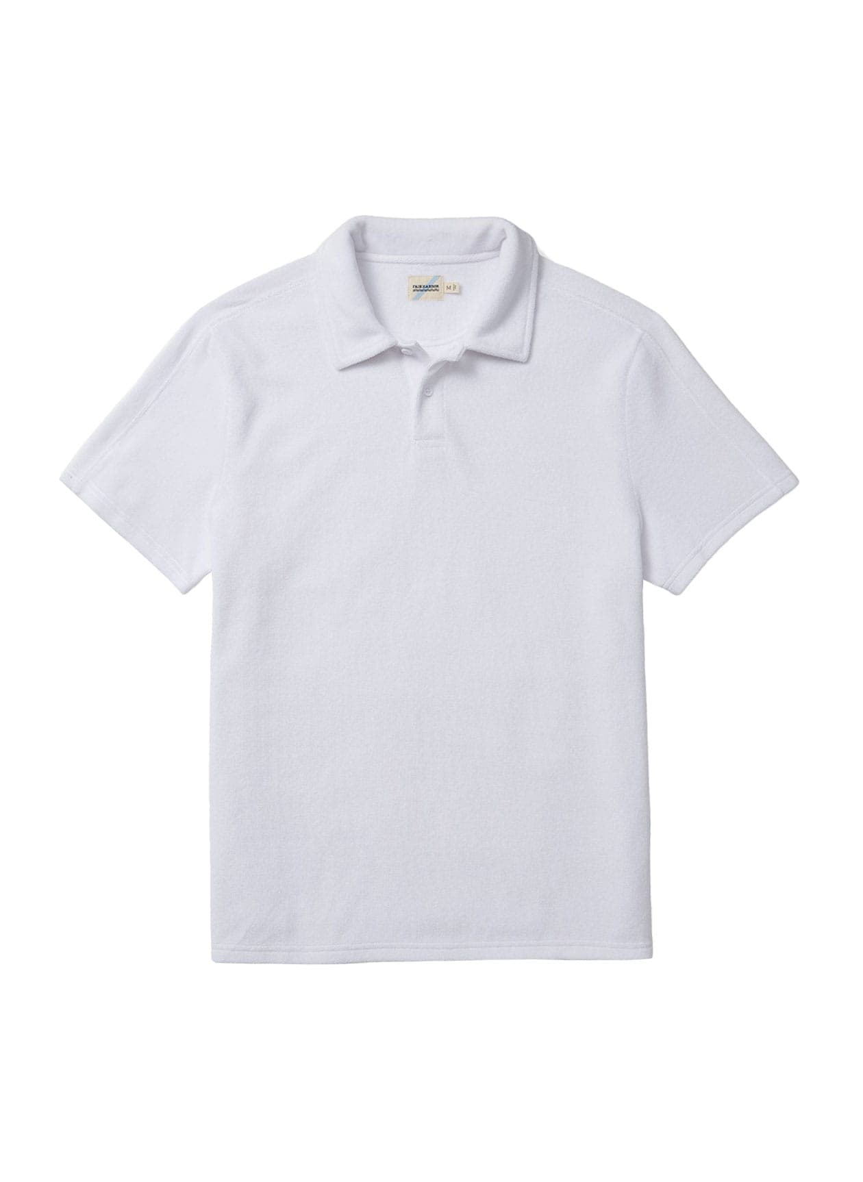 Fair Harbor Men's Ravello Terry Polo - White LG