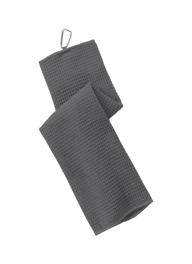 Port Authority Waffle Microfiber Golf Towel - Dark Grey MISC