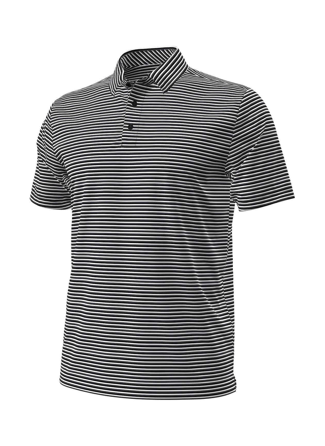Under Armour Men's Drive Groove Stripe Polo - Black 3XL