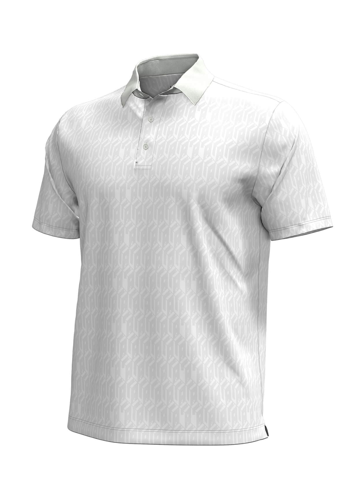 Under Armour Men's Drive Club Cube Polo - White LG
