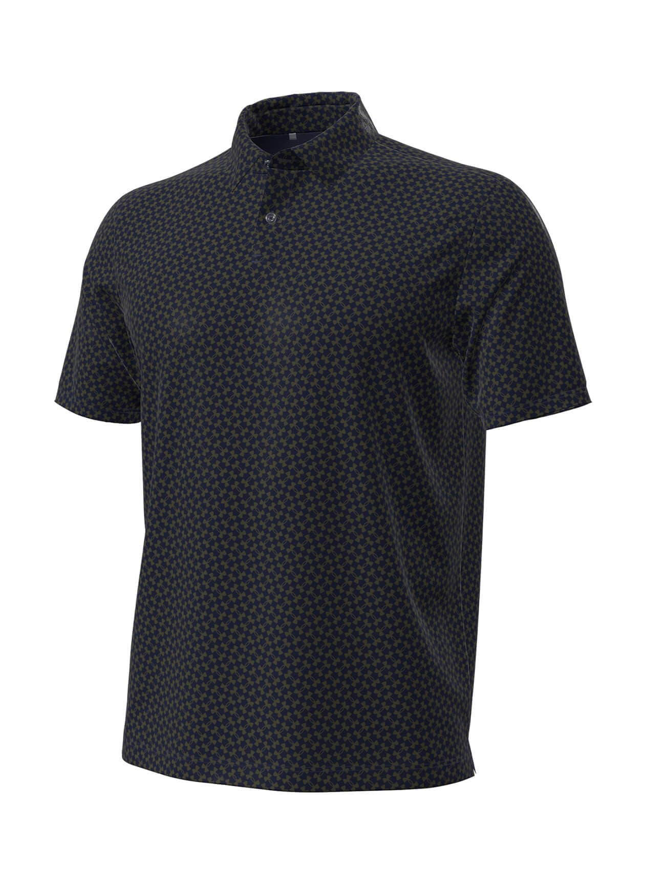 Under Armour Men's T2 Green Heartbeat Print Polo - Expedition LG