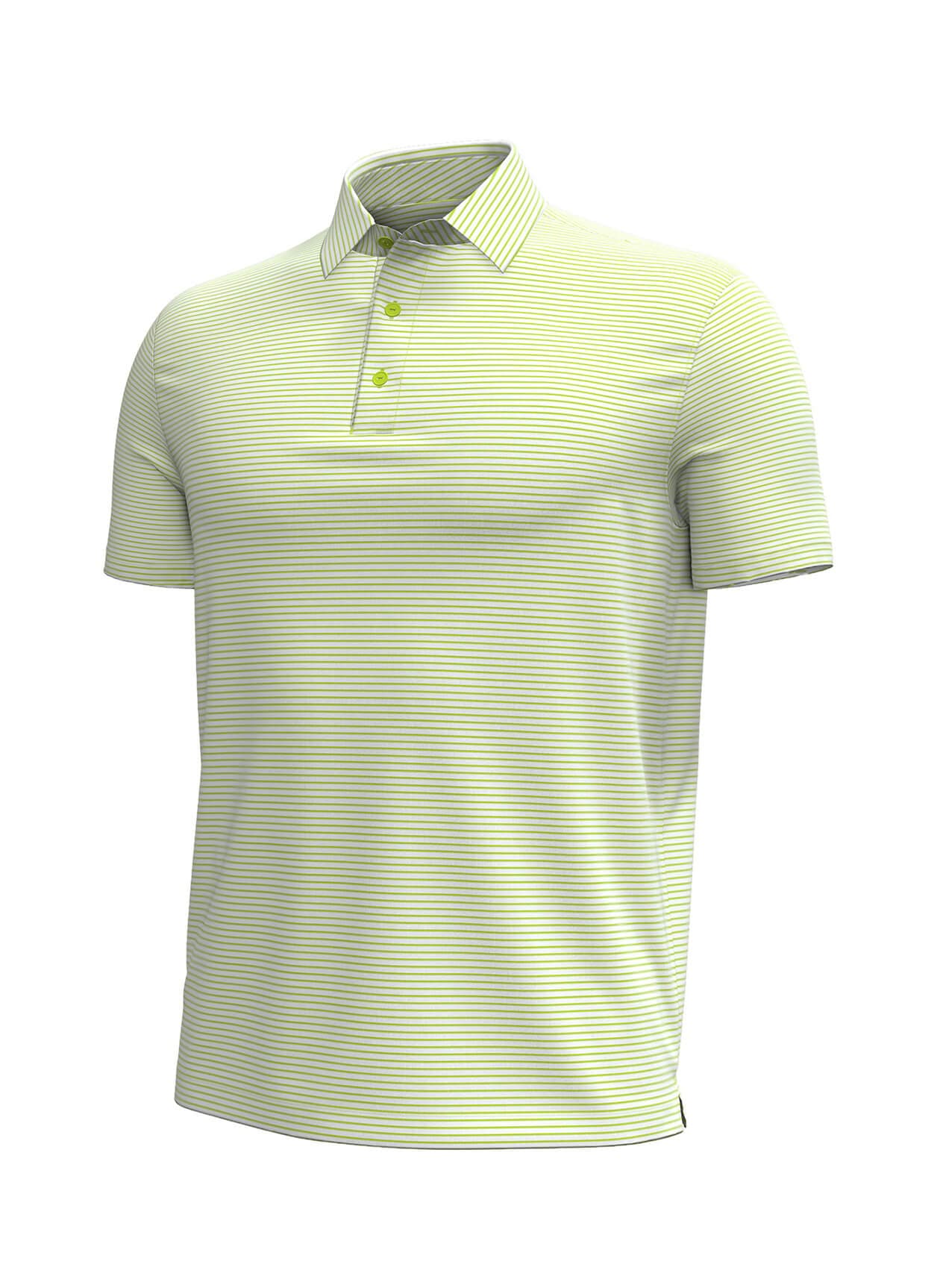 Under Armour Men's Aura Stripe Polo - Green 3XL