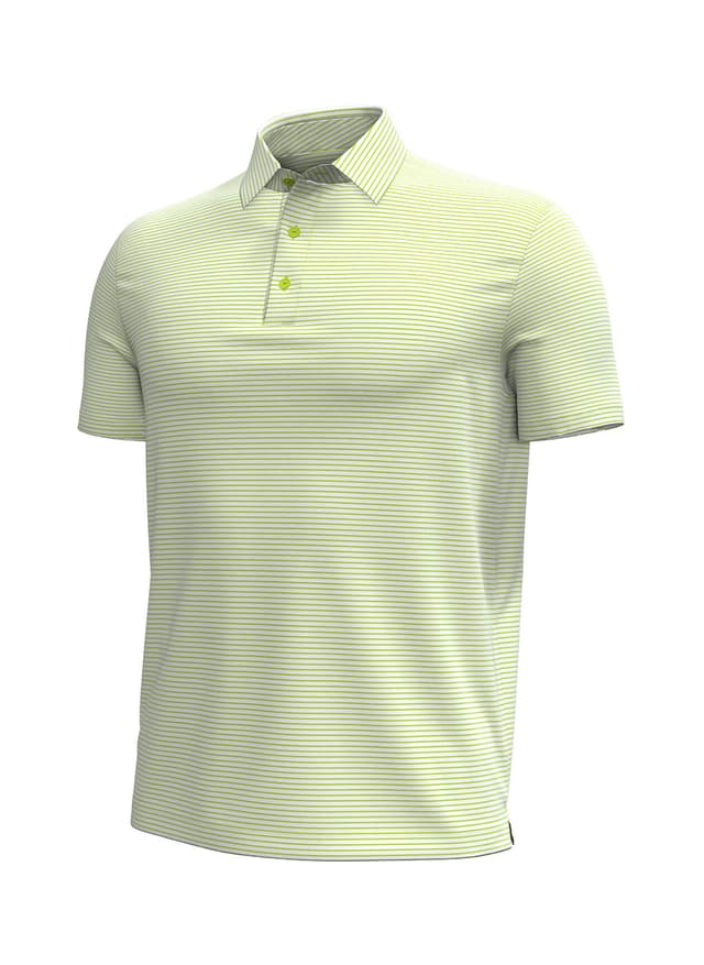 Under Armour Men's Aura Stripe Polo - Green 3XL
