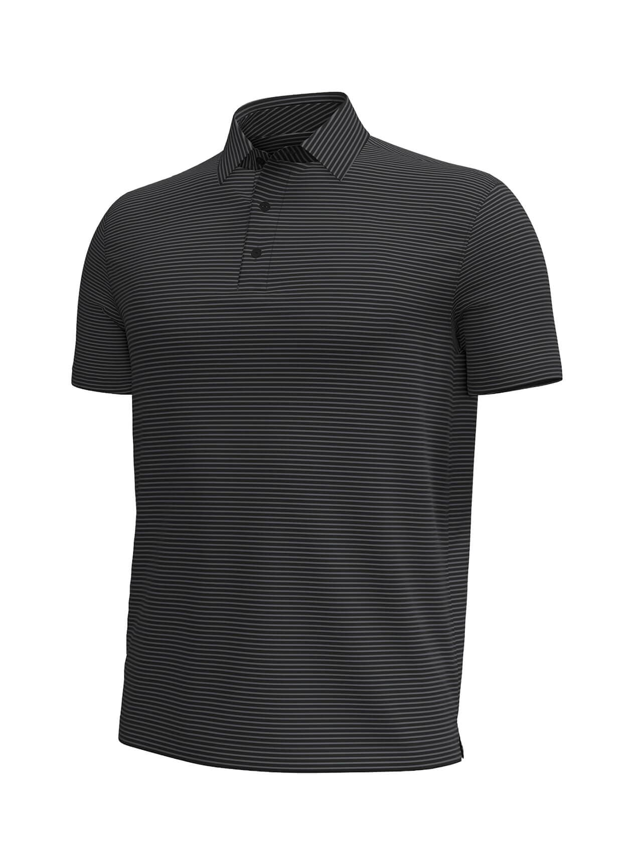 Under Armour Men's Aura Stripe Polo - Black 3XL
