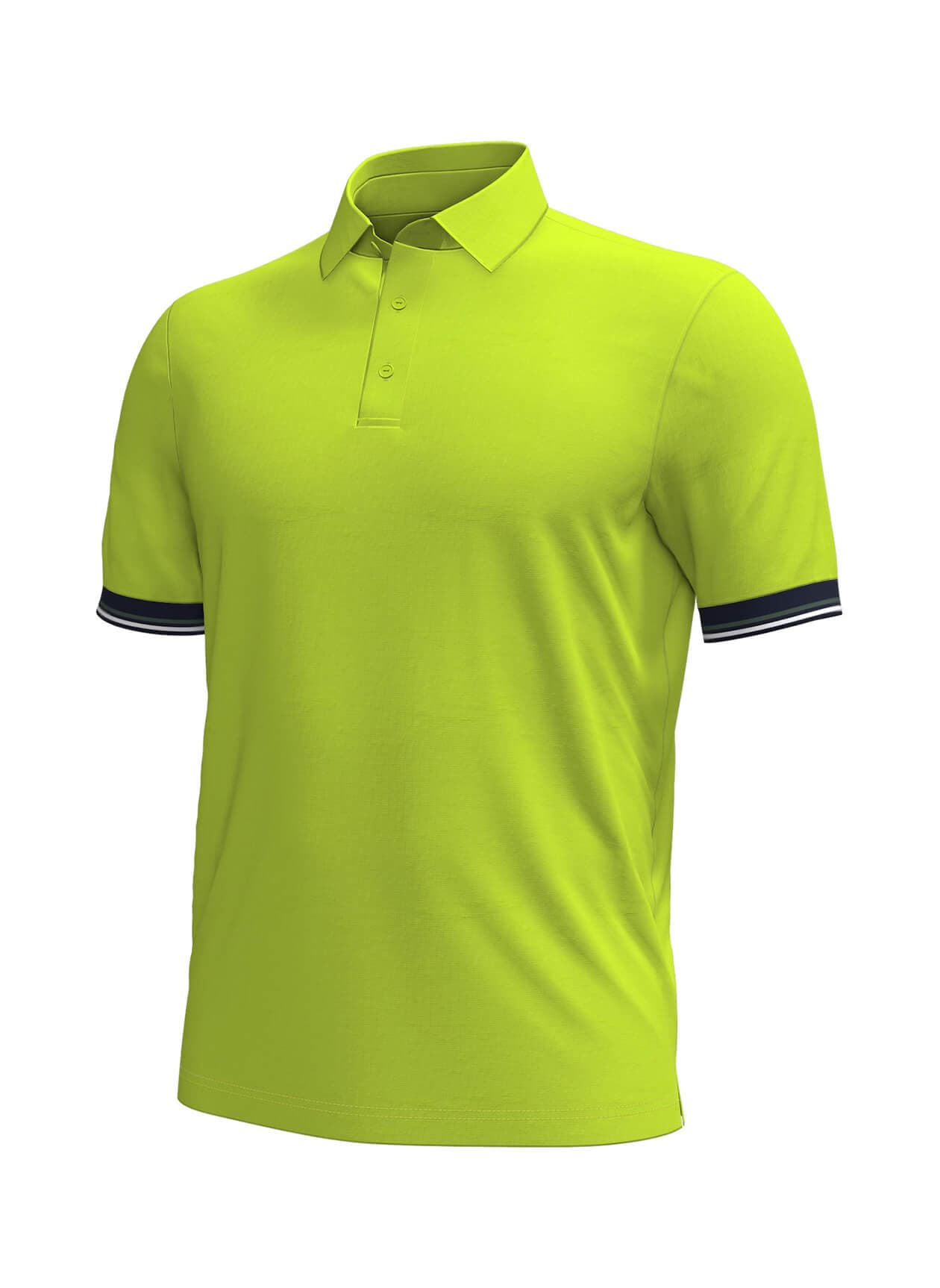 Under Armour Men's Aura Cuff Polo - Green 3XL
