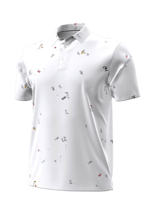 Under Armour Men's ArmourDry Golf Motif Polo - White LG