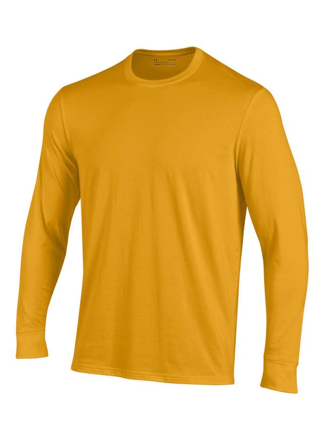 Under Armour Men's Performance Long-Sleeve Cotton T-Shirt - Yellow 3XL