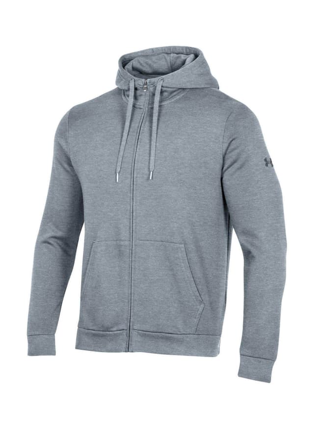 Under Armour Men's All Day Full-Zip Hoodie - True Gray Heather 3XL