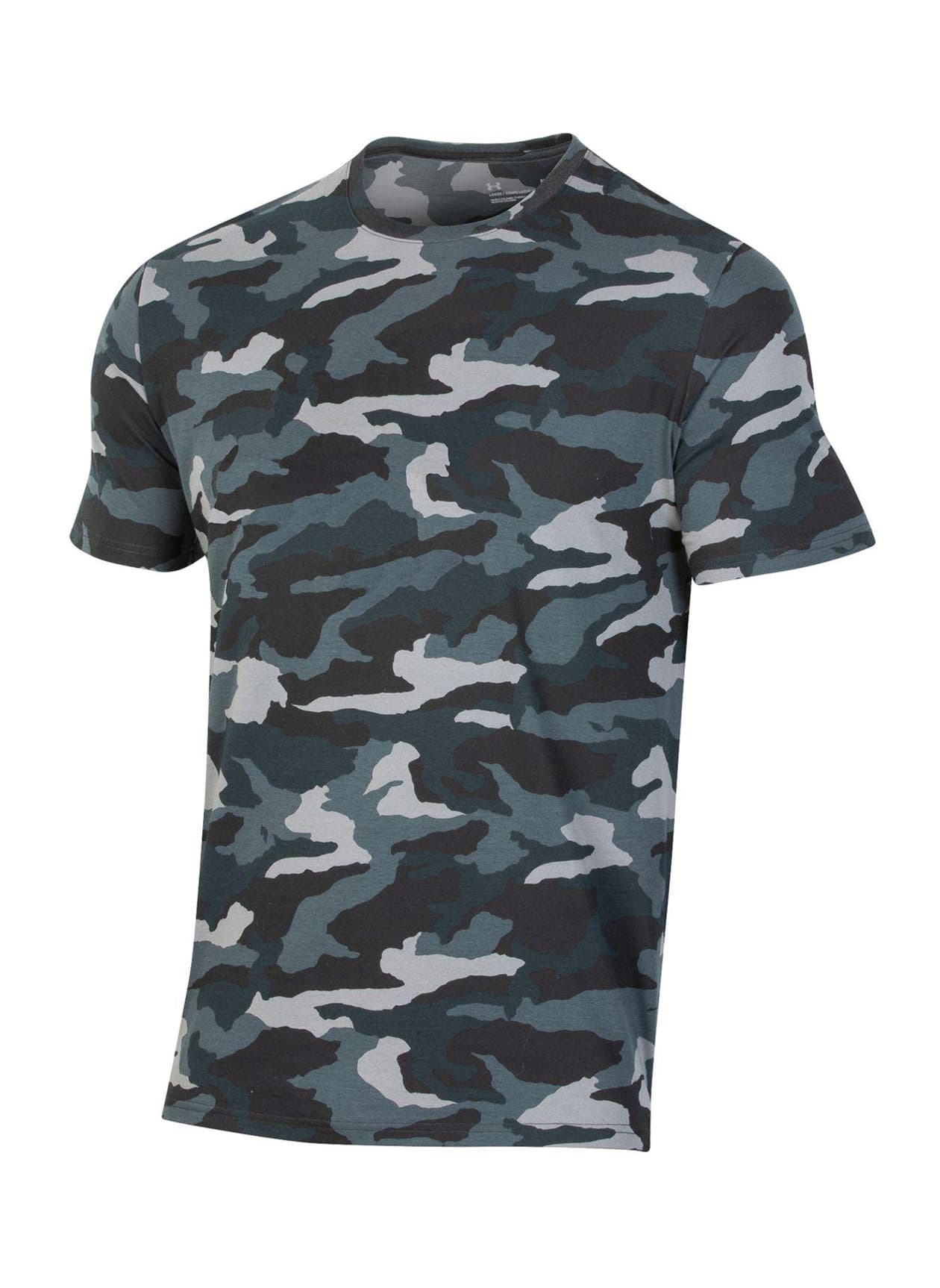 Under Armour Men's Performance Cotton Camo T-Shirt - Black Pattern LG