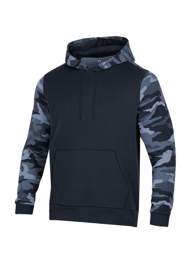 Under Armour Men's Rival Fleece Blocked Hoodie - Navy 3XL