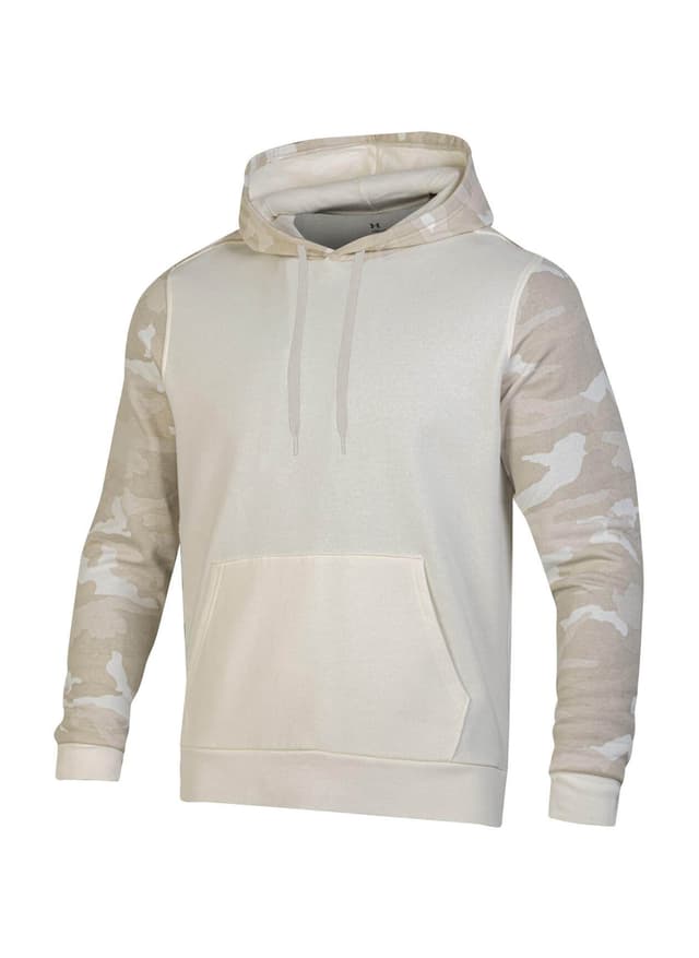 Under Armour Men's Rival Fleece Blocked Hoodie - White 3XL