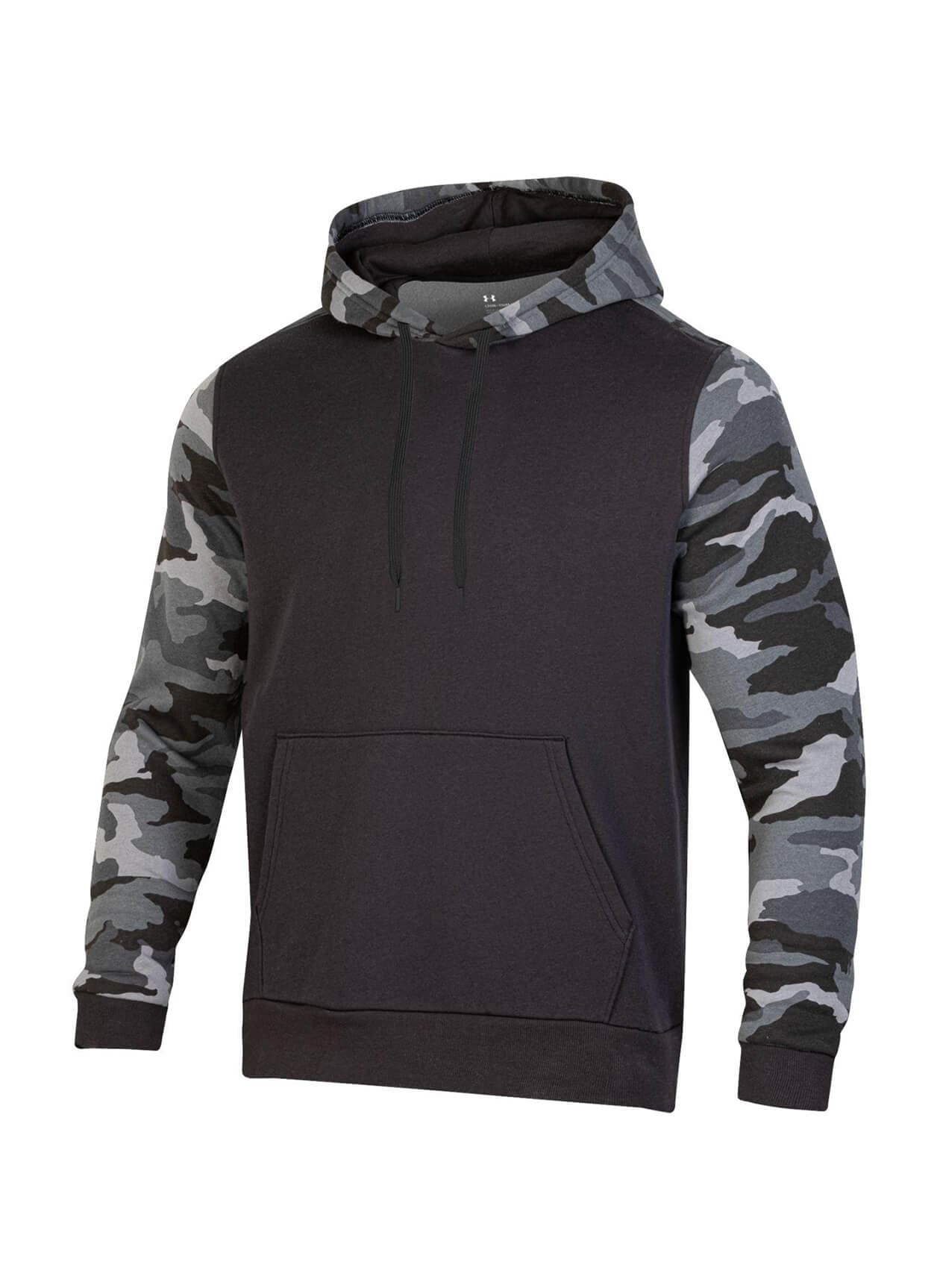 Under Armour Men's Rival Fleece Blocked Hoodie - Black 3XL