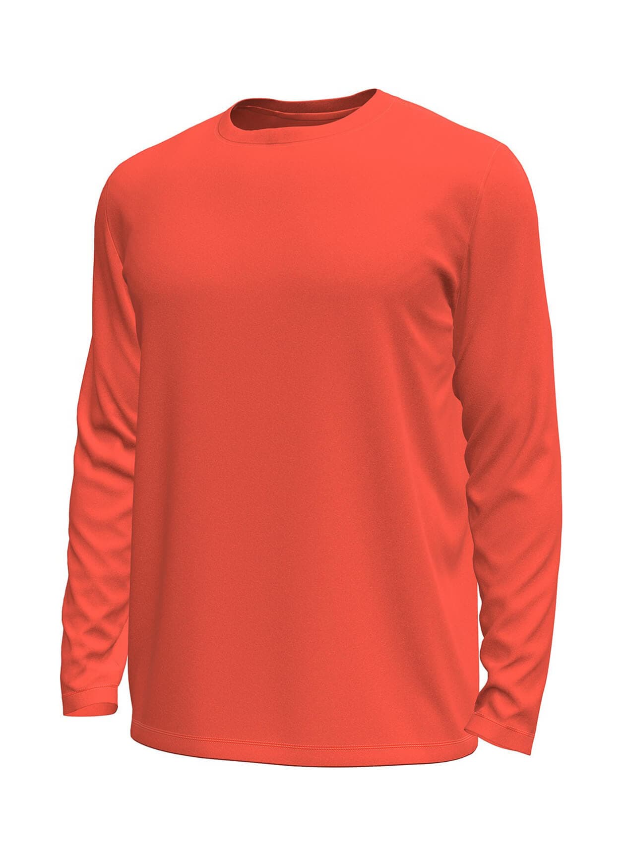 Under Armour Men's Tech Stretch Long-Sleeve T-Shirt - Orange 3XL