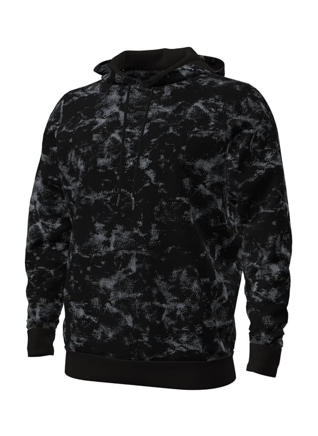 Under Armour Men's Rival Fleece Washed Hoodie - Black 3XL