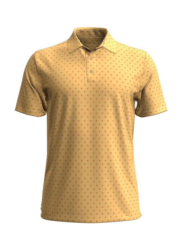 Under Armour Men's Playoff 3.0 Desert Geo Polo - Yellow LG