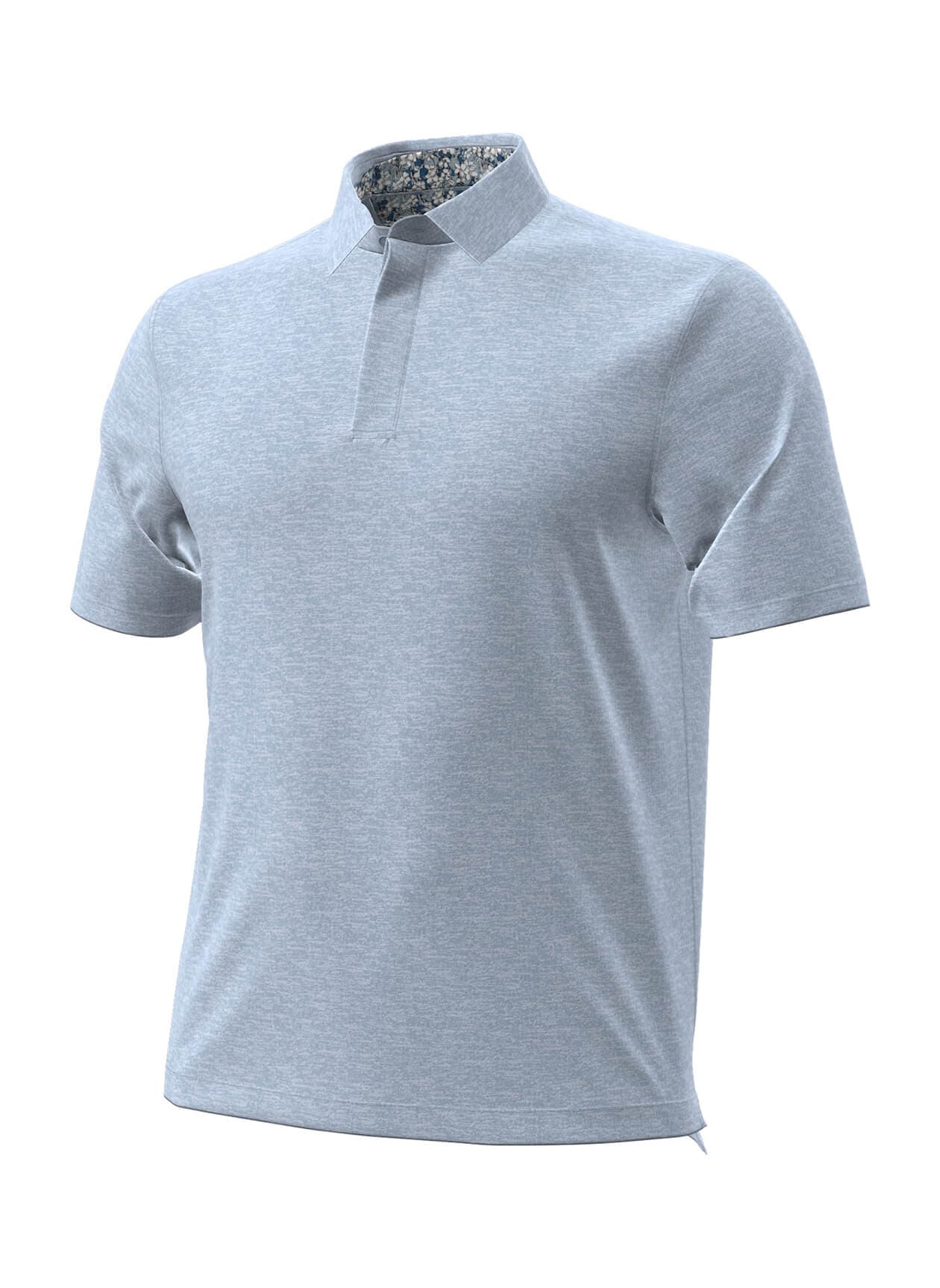 Under Armour Men's Aura Heather Polo - Blue Calm Heather 3XL