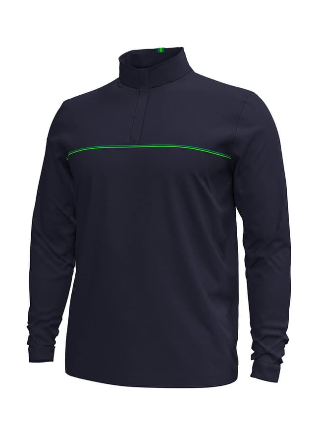 Under Armour Men's Drive Chest Stripe Quarter-Zip - Navy 3XL