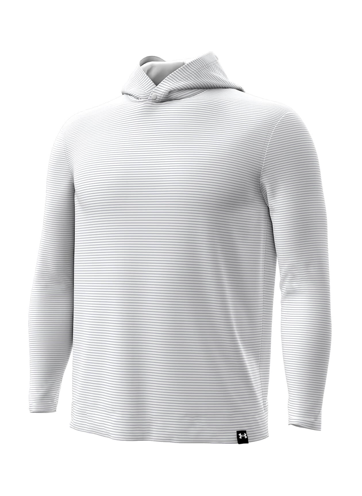 Under Armour Men's Aura Stripe Hoody - White LG