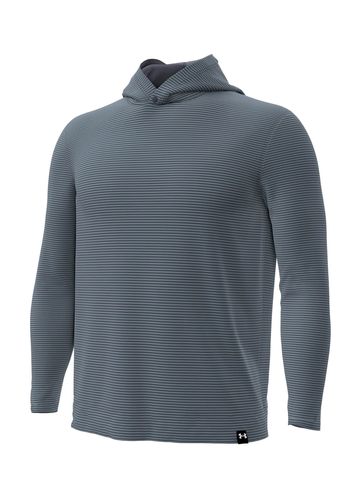 Under Armour Men's Aura Stripe Hoody - Dark Grey LG