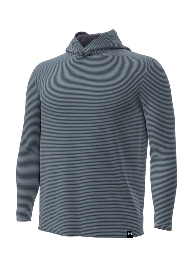 Under Armour Men's Aura Stripe Hoody - Dark Grey LG
