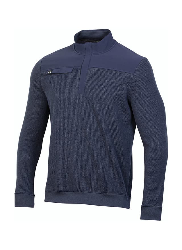 Under Armour Men's Bermuda Sweater Fleece Quarter-Zip - Navy 3XL
