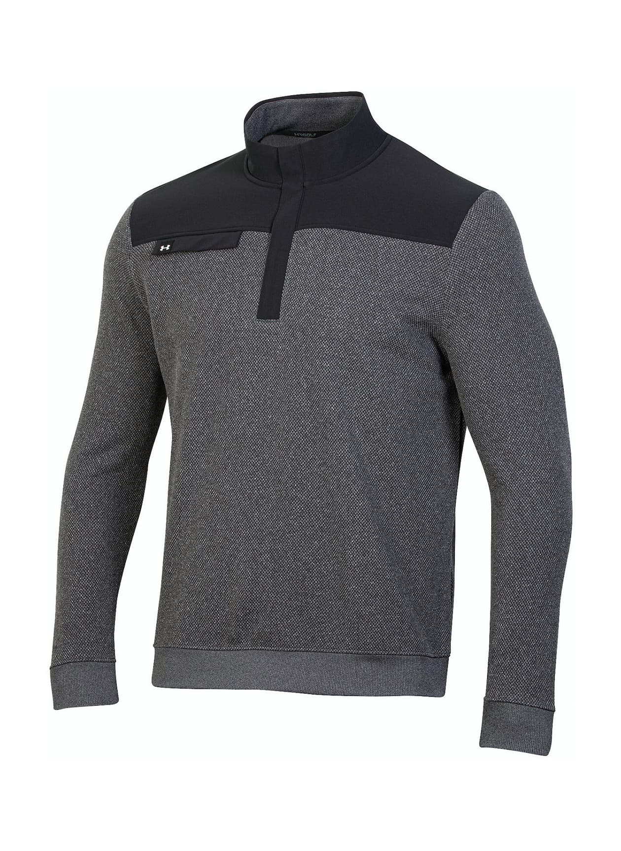 Under Armour Men's Bermuda Sweater Fleece Quarter-Zip - Black 3XL