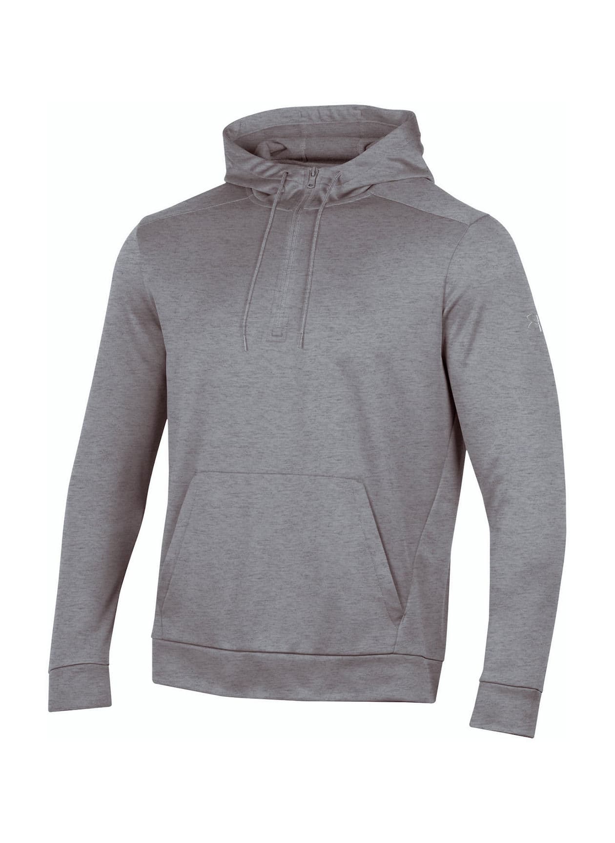 Under Armour Men's Armour Fleece Quarter-Zip Hoodie - True Grey Heather LG