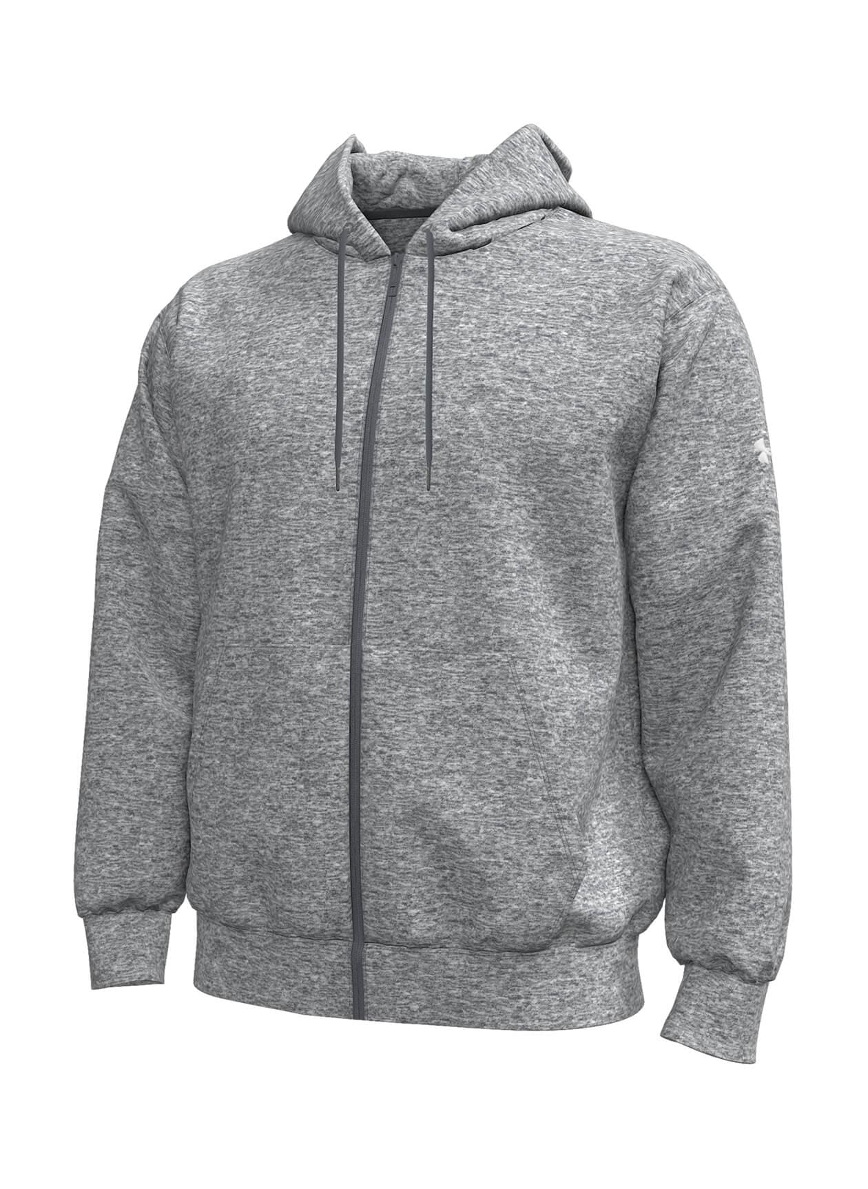 Under Armour Men's Icon Fleece Full-Zip Sweatshirt - Dark Grey 3XL