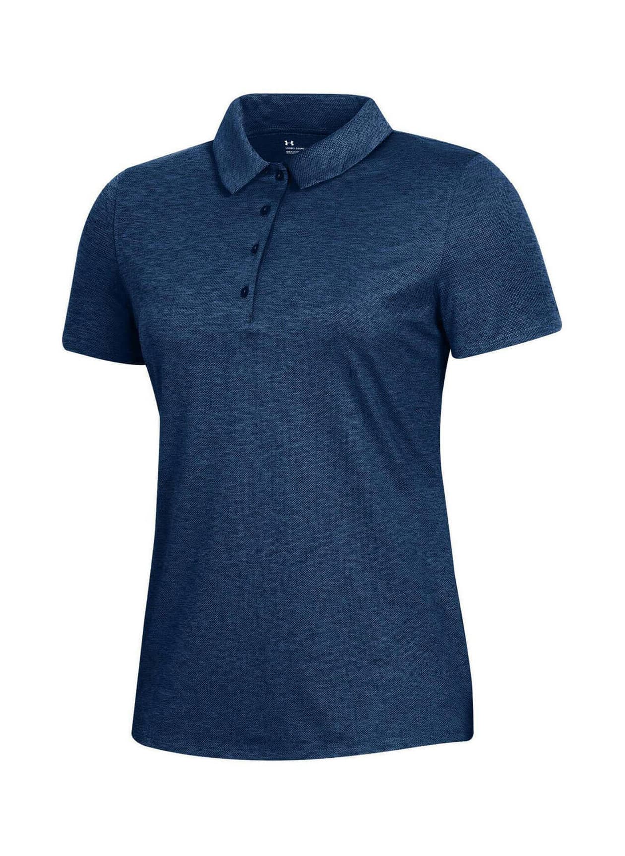 Under Armour Women's Zinger Heather Polo - Navy LG