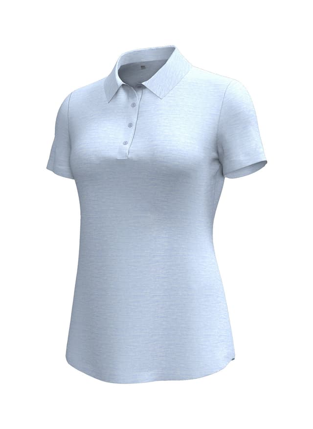 Under Armour Women's Zinger Heather Polo - Blue LG