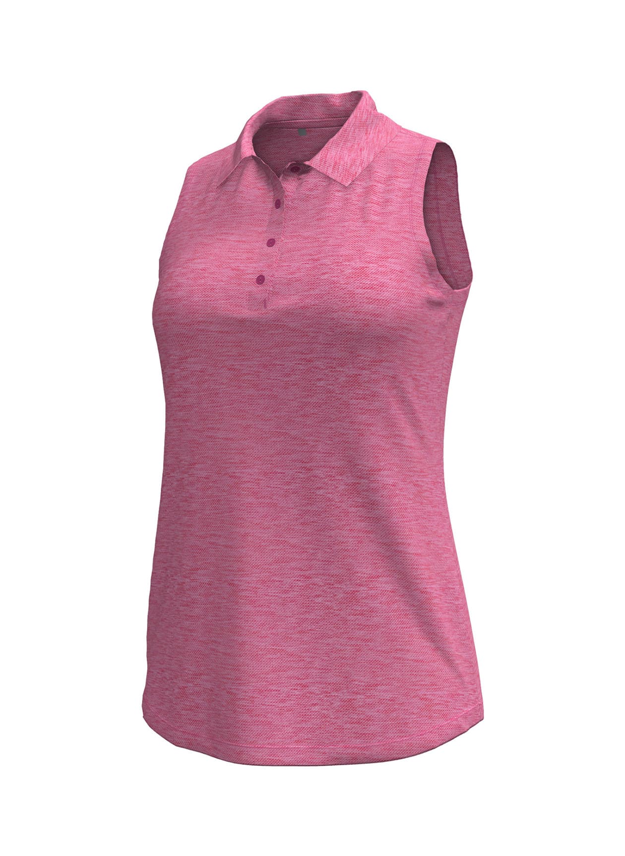 Under Armour Women's Playoff Sleeveless Polo - Astro Pink Heather LG