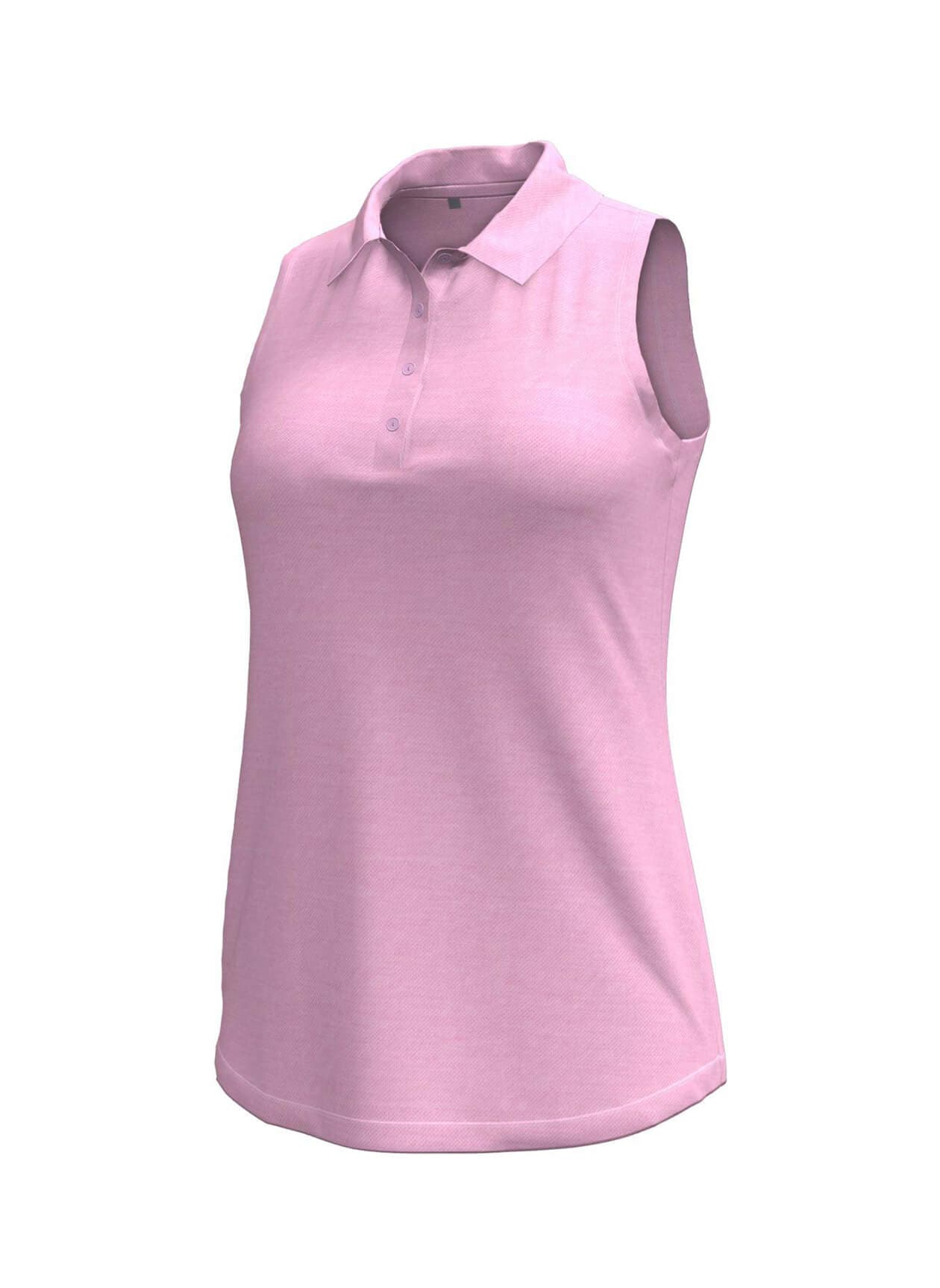 Under Armour Women's Playoff Sleeveless Polo - Stellar Pink LG