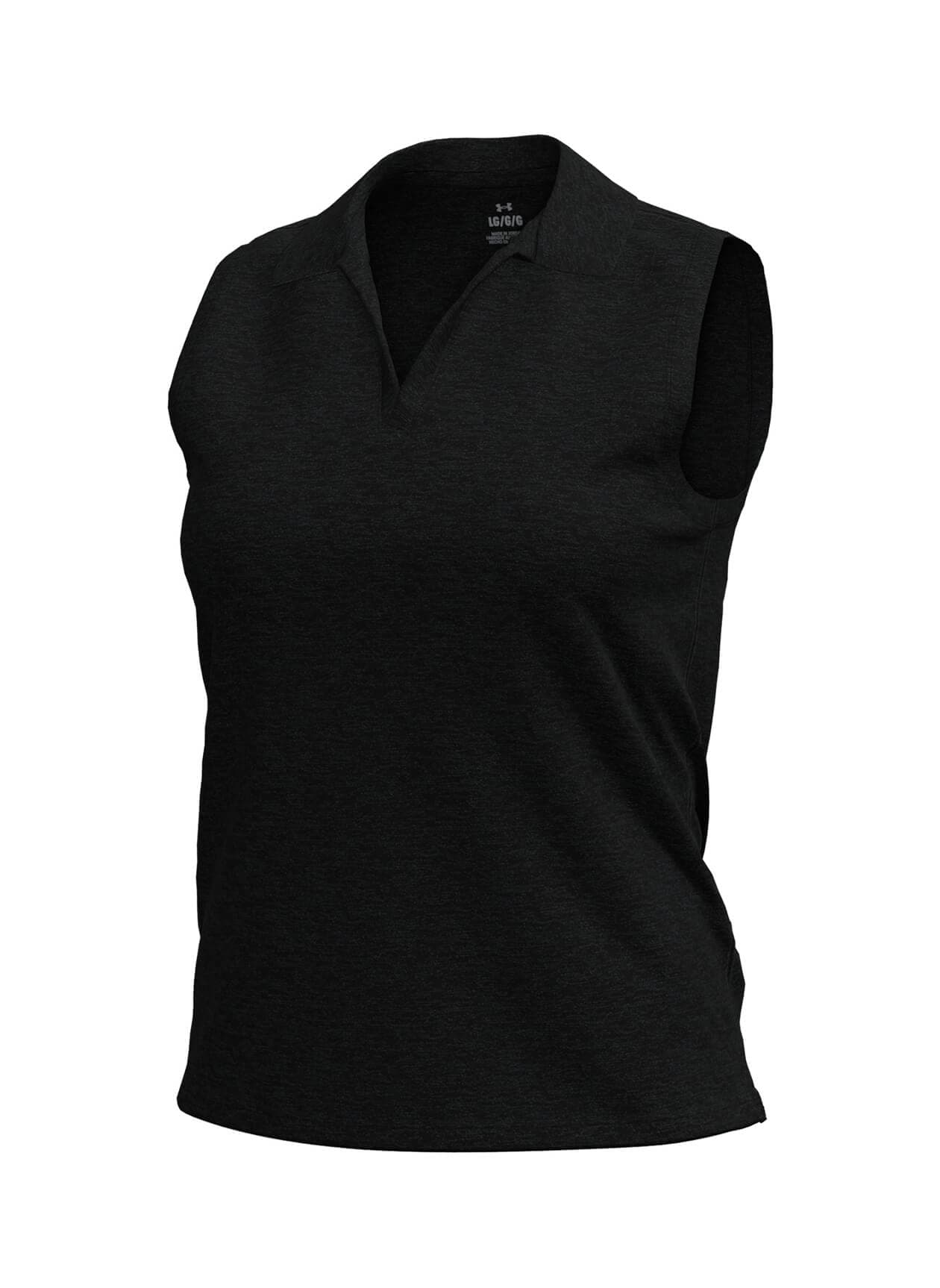 Under Armour Women's Aura Heather Sleeveless Polo