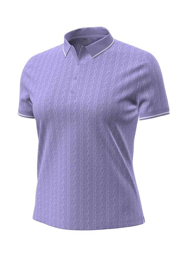 Under Armour Women's Drive Scroll Jacquard Polo - Purple LG