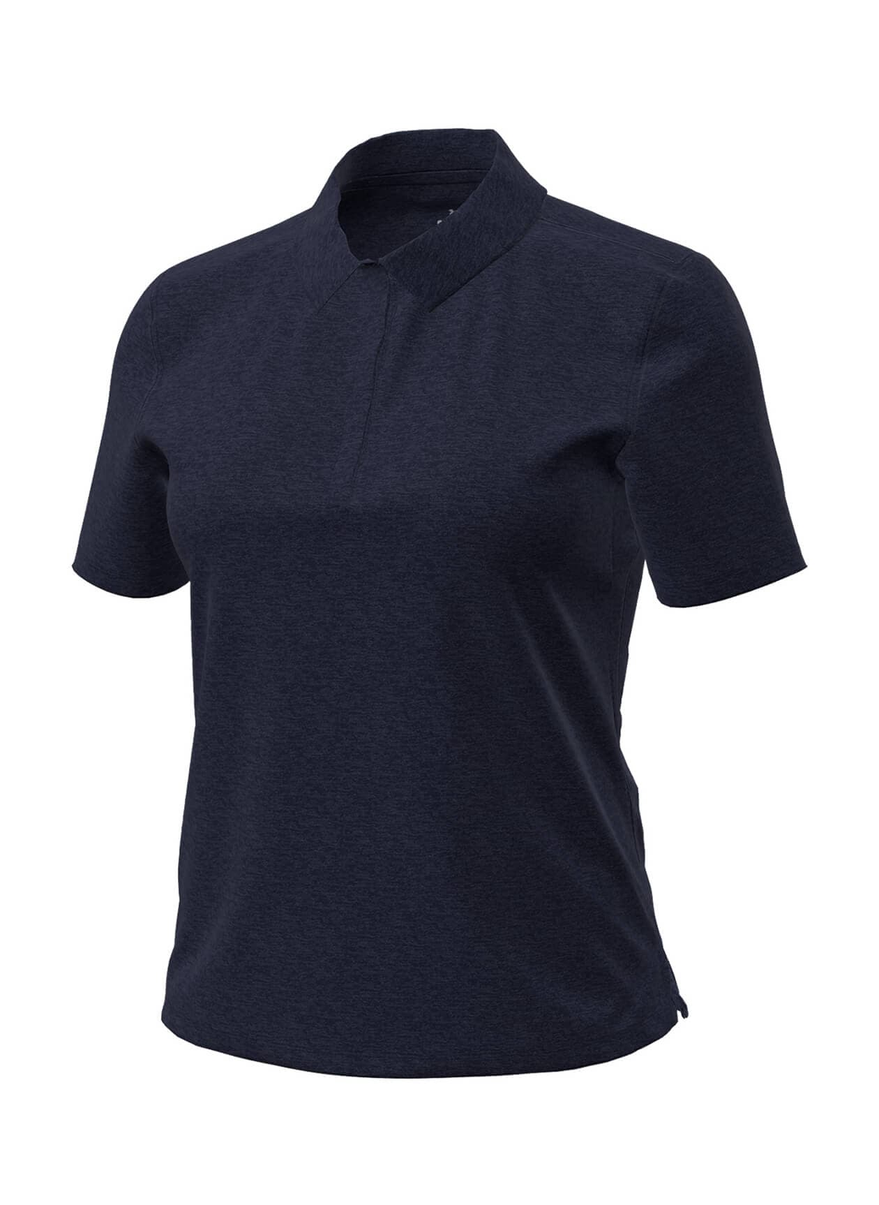 Under Armour Women's Aura Heather Polo SP26 - Navy LG