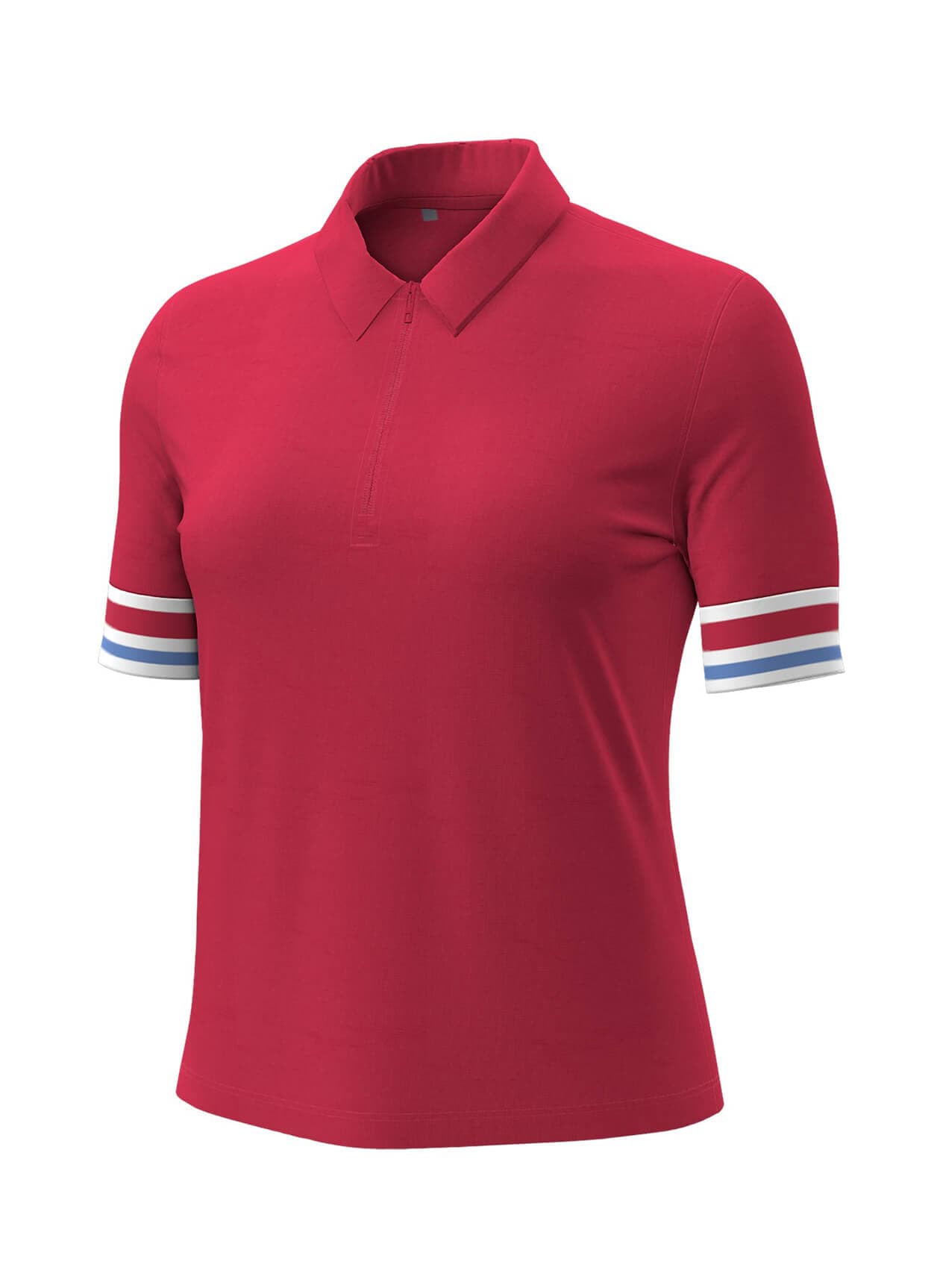 Under Armour Women's Aura Cuff Polo - Red LG